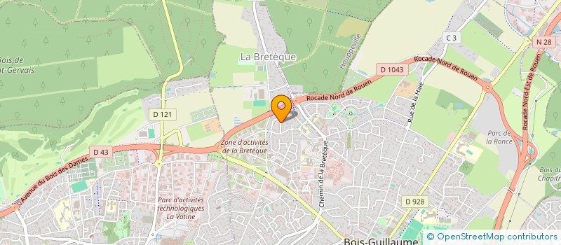 localisation de l'entreprise NEWCO à BOIS-GUILLAUME