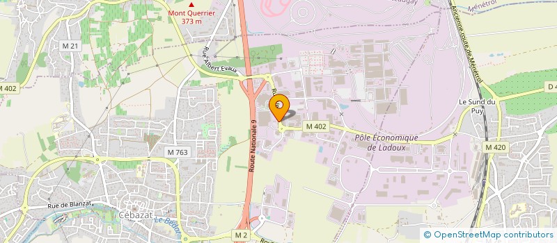 localisation de l'entreprise NEWCO INDUSTRY  CEBAZAT