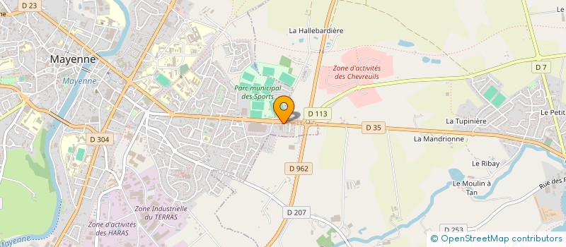 localisation de l'entreprise NEWCO SERRURERIE 53 à MAYENNE