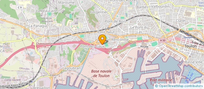 localisation de l'entreprise NEWCOM à TOULON