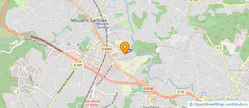 localisation de l'entreprise NEWDAN à MOUANS-SARTOUX