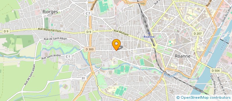 localisation de l'entreprise NEWDEAL  ROANNE