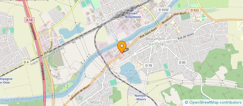 localisation de l'entreprise NEWDENT  BEAUMONT-SUR-OISE