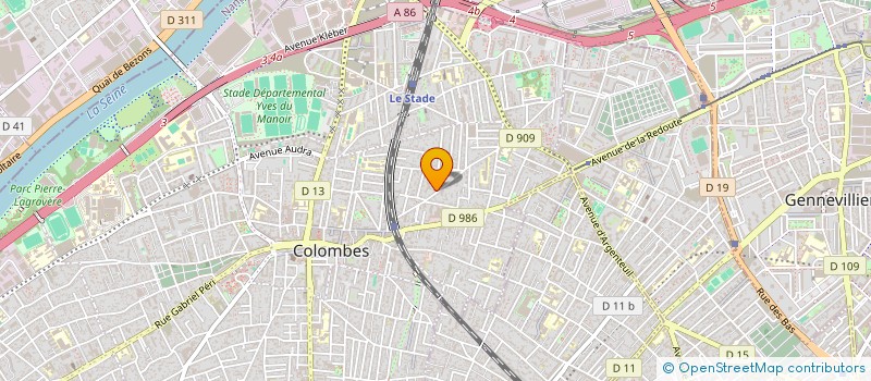 localisation de l'entreprise NEWDRIVE à COLOMBES
