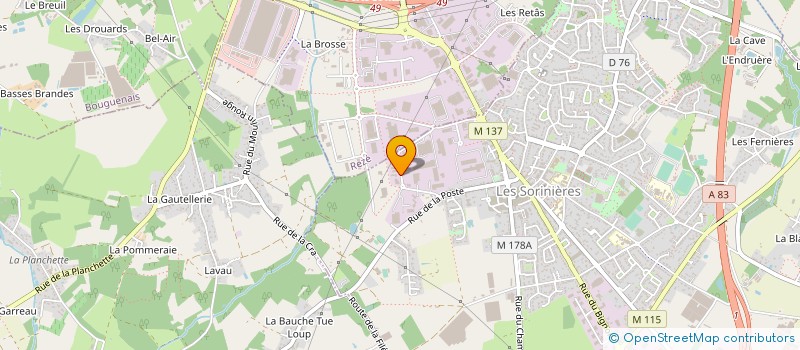 localisation de l'entreprise NEWEDGE à LES SORINIERES