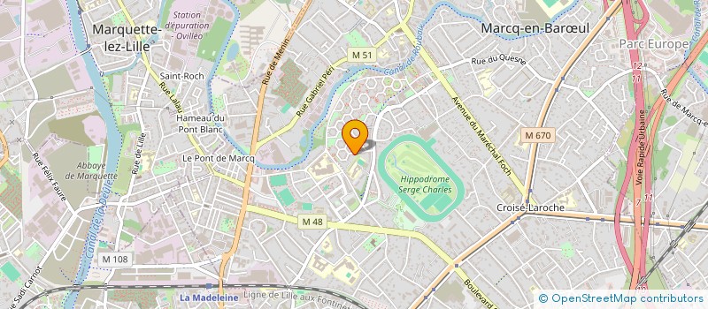 localisation de l'entreprise NEWEDIA à MARCQ-EN-BARŒUL