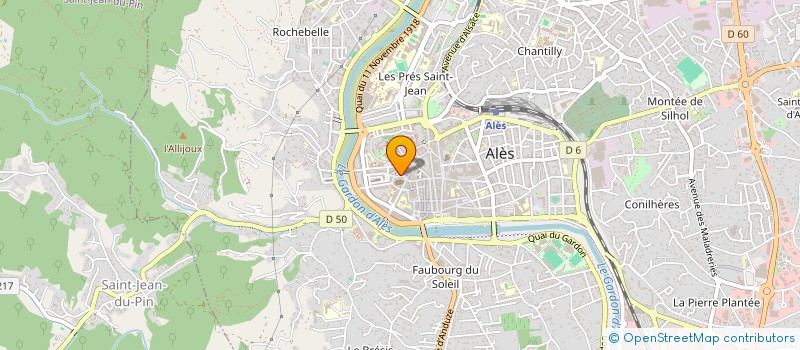 localisation de l'entreprise NEWFACE BARBER K'S  ALES