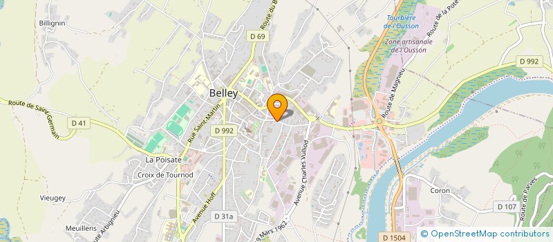 localisation de l'entreprise NEWIZE  BELLEY