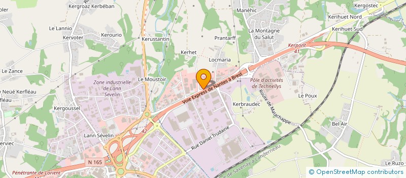 localisation de l'entreprise NEWKOMERS à CAUDAN