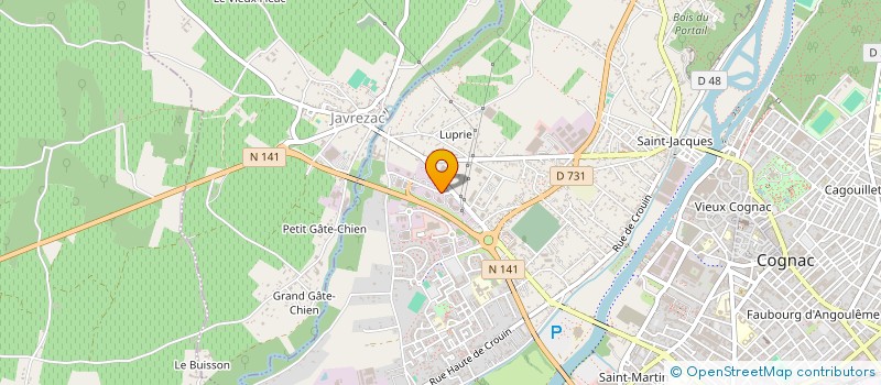 localisation de l'entreprise NEWLAND MAGNETICS EUROPE à JARNAC