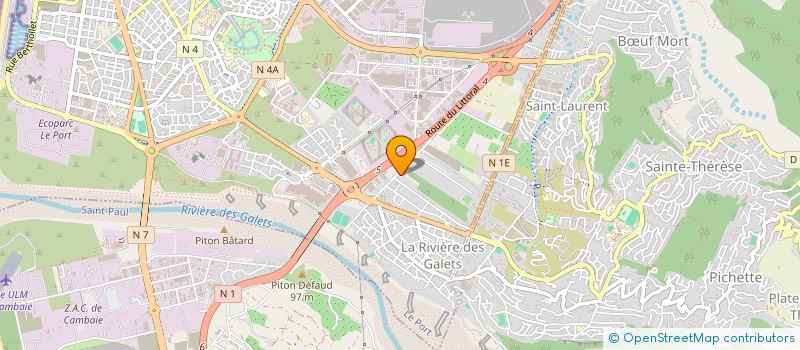 localisation de l'entreprise NEWLAND REUNION  LE PORT