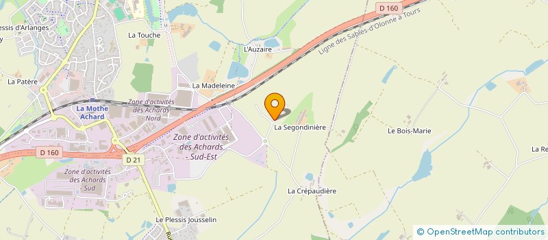 localisation de l'entreprise NEWLEAU à LES ACHARDS