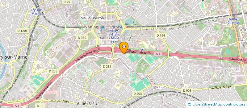 localisation de l'entreprise NEWLYBA  NOISY-LE-GRAND