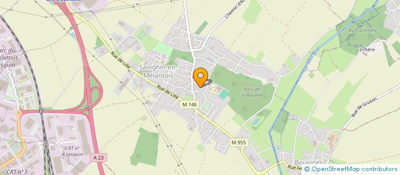 localisation de l'entreprise NEWMAX à SAINGHIN-EN-MELANTOIS