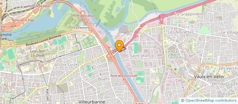 localisation de l'entreprise NEWPAC  VILLEURBANNE