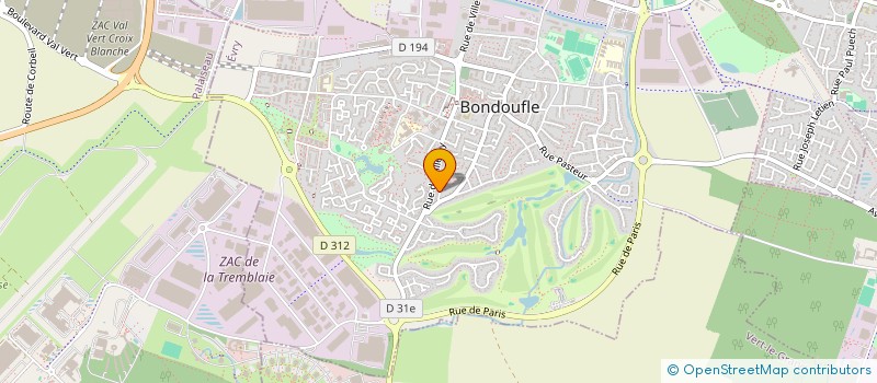 localisation de l'entreprise NEWRAWN  BONDOUFLE