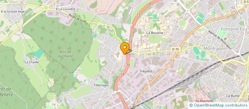 localisation de l'entreprise NEWREF à BESANCON