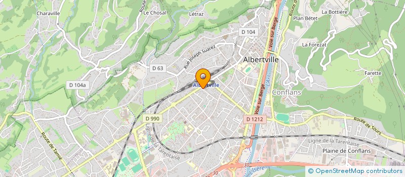 localisation de l'entreprise NEWRICK  ALBERTVILLE