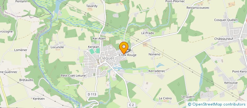 localisation de l'entreprise NEWS 27  CLEGUER