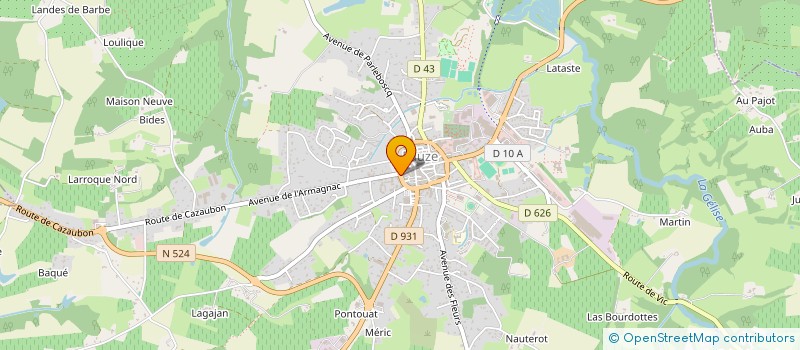 localisation de l'entreprise NEWS COIFFEUR VISAGISTE à EAUZE