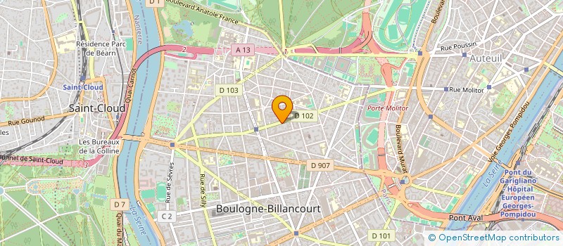localisation de l'entreprise NEWS PRESSING à BOULOGNE-BILLANCOURT