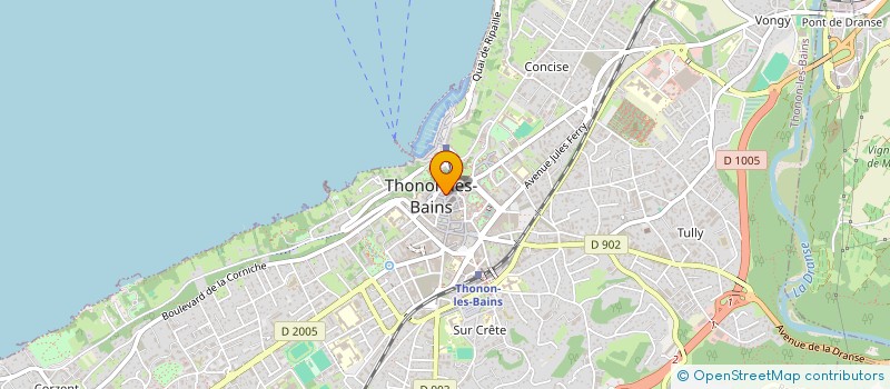 localisation de l'entreprise NEWSAP à THONON-LES-BAINS