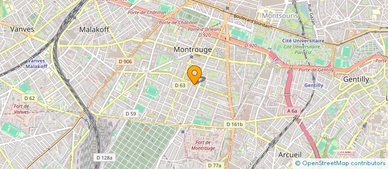 localisation de l'entreprise NEWSCREEN COMMUNICATION à MONTROUGE