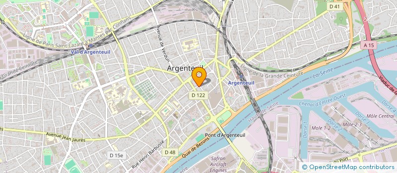localisation de l'entreprise NEWSERVS à ARGENTEUIL