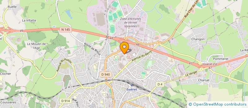 localisation de l'entreprise NEWSPORTS à GUERET