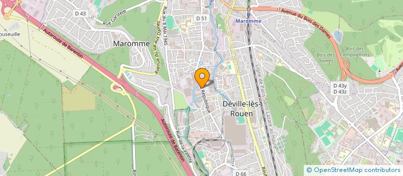 localisation de l'entreprise NEWSTOCK à DEVILLE-LES-ROUEN