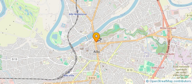 localisation de l'entreprise NEWTON à ALBI