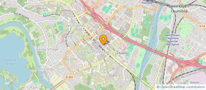 localisation de l'entreprise NEWTON  CERGY