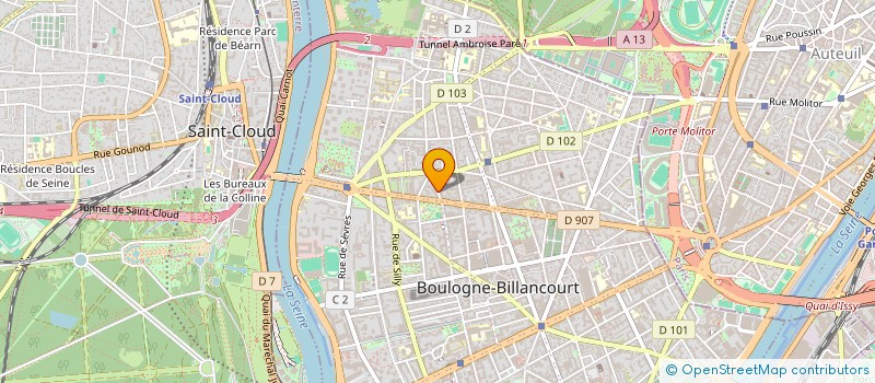 localisation de l'entreprise NEWTON 84 à BOULOGNE-BILLANCOURT