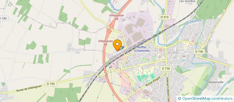 localisation de l'entreprise NEWVALVES à RUFFEC