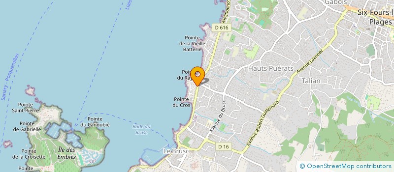 localisation de l'entreprise NEWYD MARINE à SIX-FOURS-LES-PLAGES