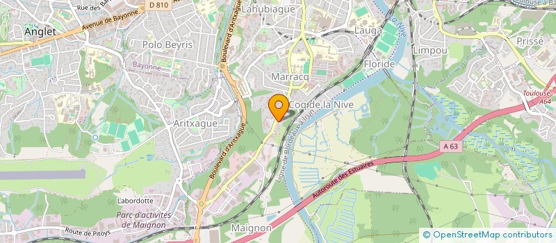 localisation de l'entreprise NEX  ANGLET