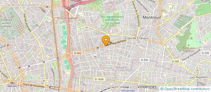 localisation de l'entreprise NEX RENOV  MONTREUIL