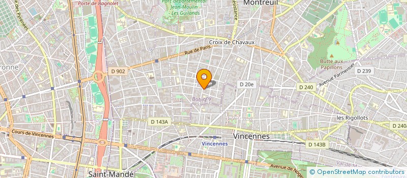 localisation de l'entreprise NEX TELEST à MONTREUIL