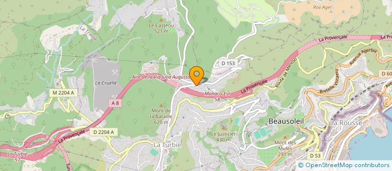 localisation de l'entreprise NEXA AUDIT à LA TURBIE