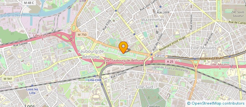 localisation de l'entreprise NEXACOM à LILLE