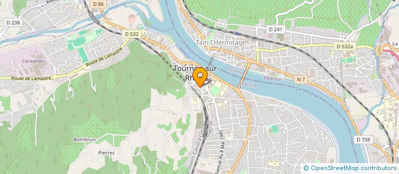 localisation de l'entreprise NEXADIS à TOURNON-SUR-RHONE