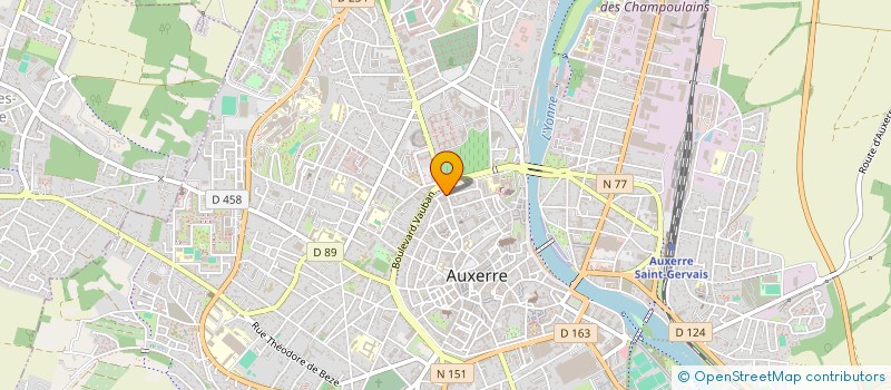 localisation de l'entreprise NEXAL à AUXERRE