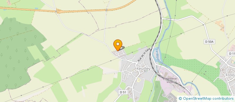 localisation de l'entreprise NEXASUR  XEUILLEY