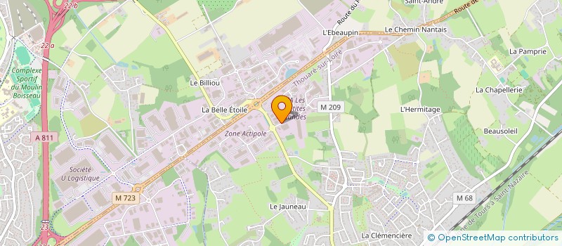 localisation de l'entreprise NEXAURIS  THOUARE-SUR-LOIRE