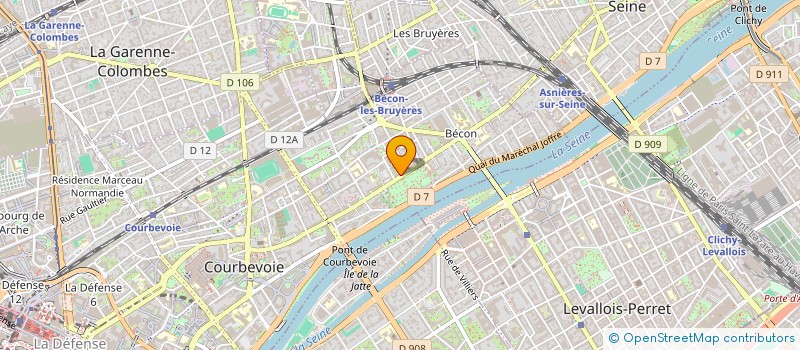 localisation de l'entreprise NEXELSI à COURBEVOIE