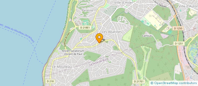 localisation de l'entreprise NEXERA  ARCACHON