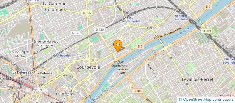 localisation de l'entreprise NEXIDIS à COURBEVOIE