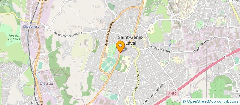localisation de l'entreprise NEXIIUM TALENT à SAINT-GENIS-LAVAL