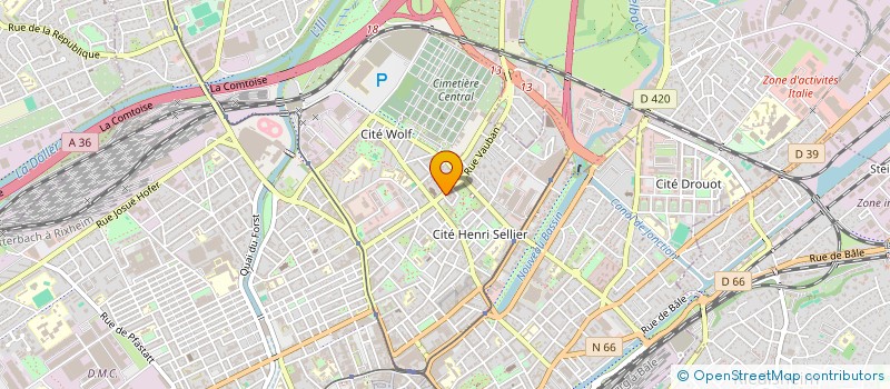 localisation de l'entreprise NEXIMAGE à MULHOUSE