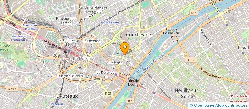 localisation de l'entreprise NEXIUS FINANCE à COURBEVOIE